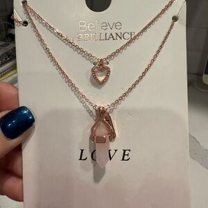 Believe by brilliance two necklaces